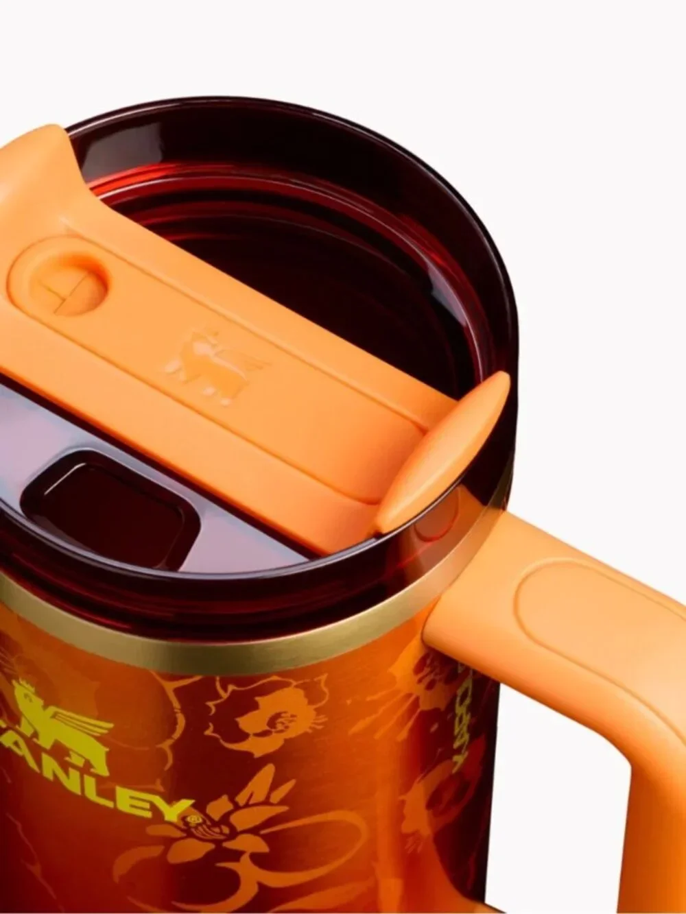 KAROL G - Stanley Metallic Red Tumbler with Bright Orange Handle - Picture 2 of 5